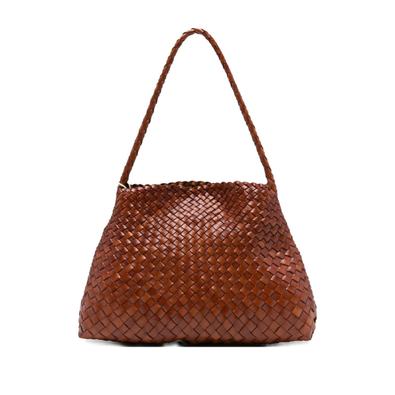 Dragon Diffusion Woven-leather Shoulder Bag