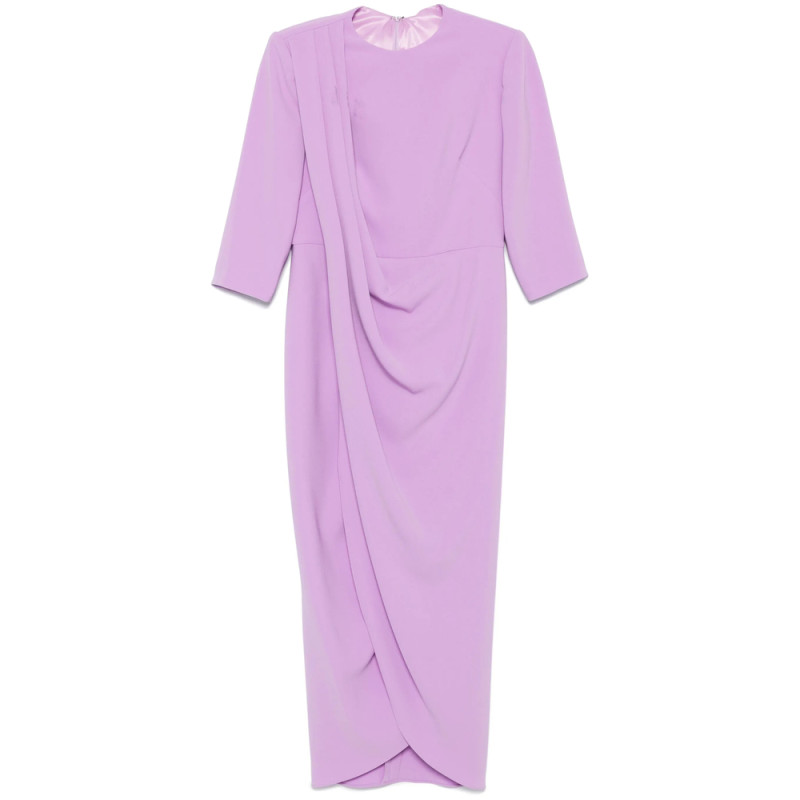 Isabel Sanchis Draped Maxi Dress