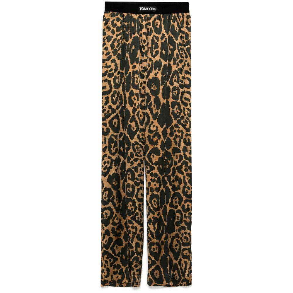 Tom Ford Silk Leopard Pants