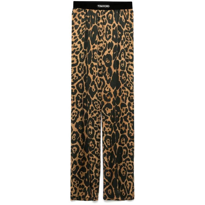 Tom Ford Silk Leopard Pants