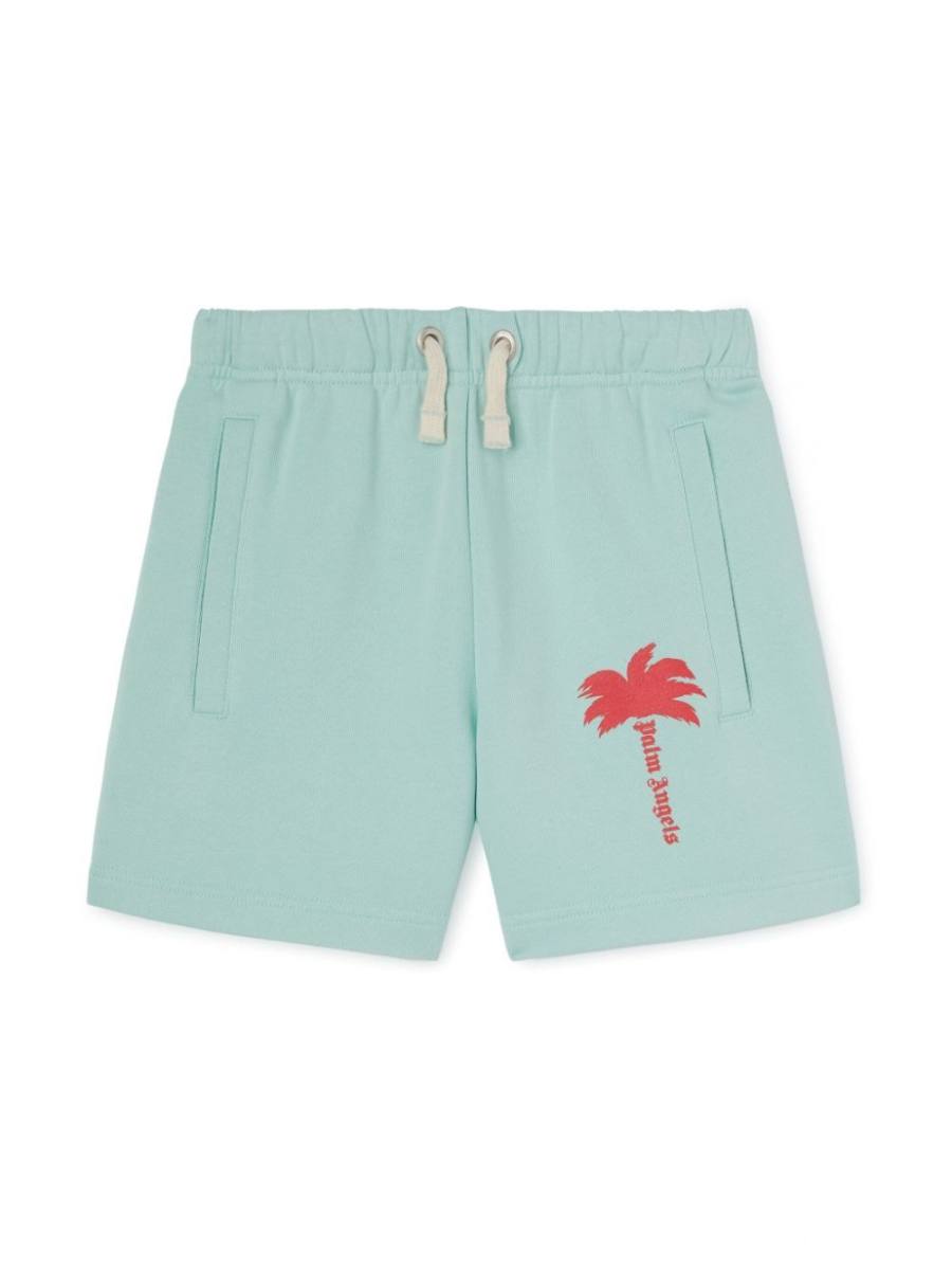printed track shorts