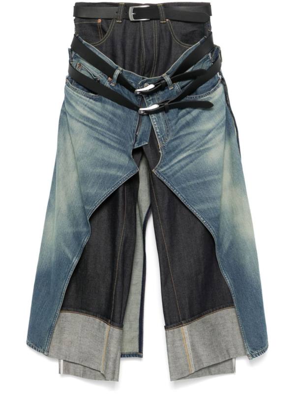 belted jeans