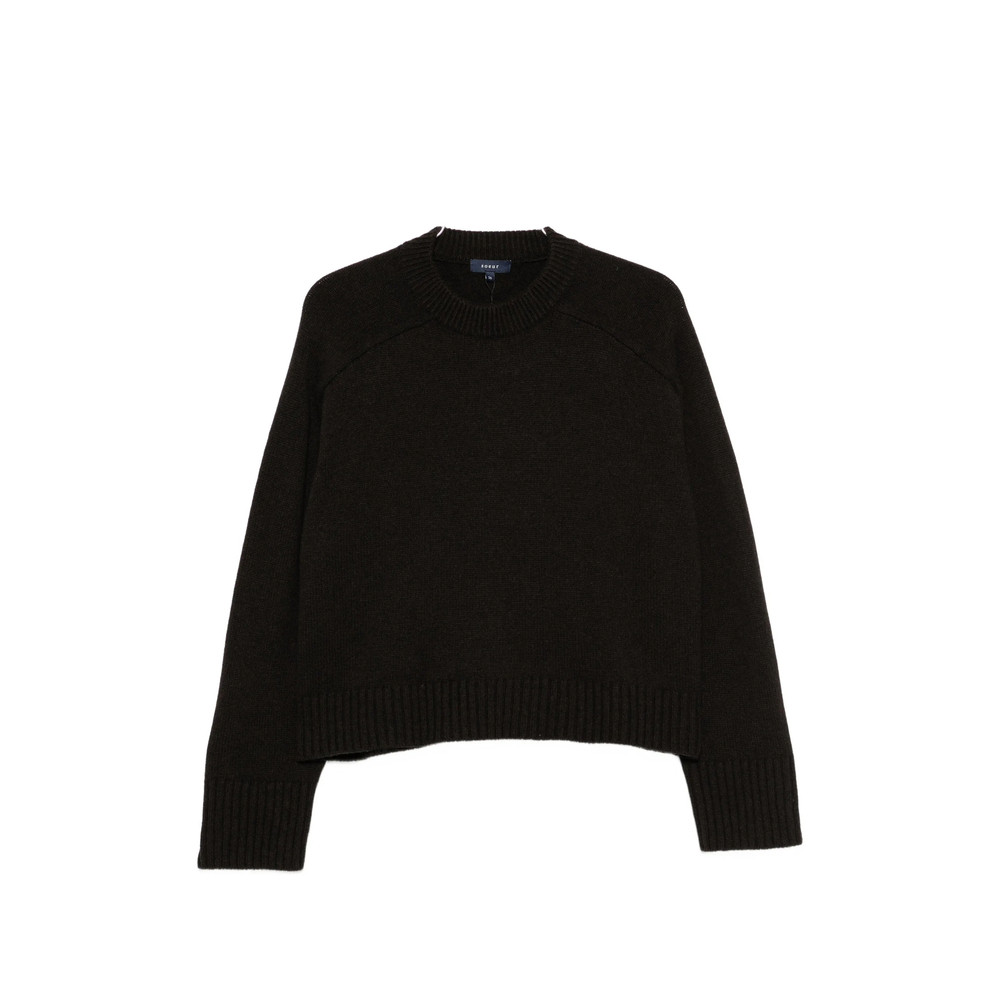 Soeur Will Raglan-sleeve Ribbed-trim Sweater