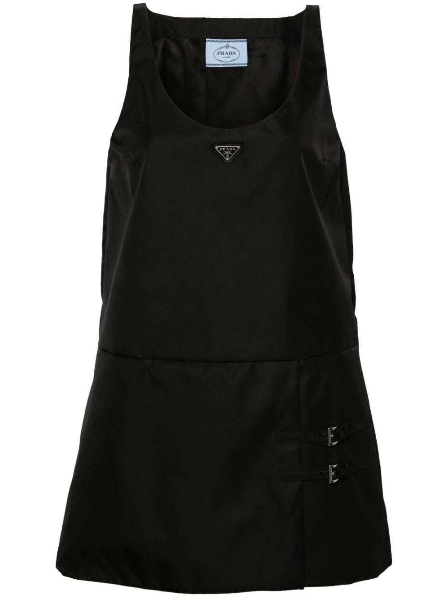 enamel-triangle mini dress