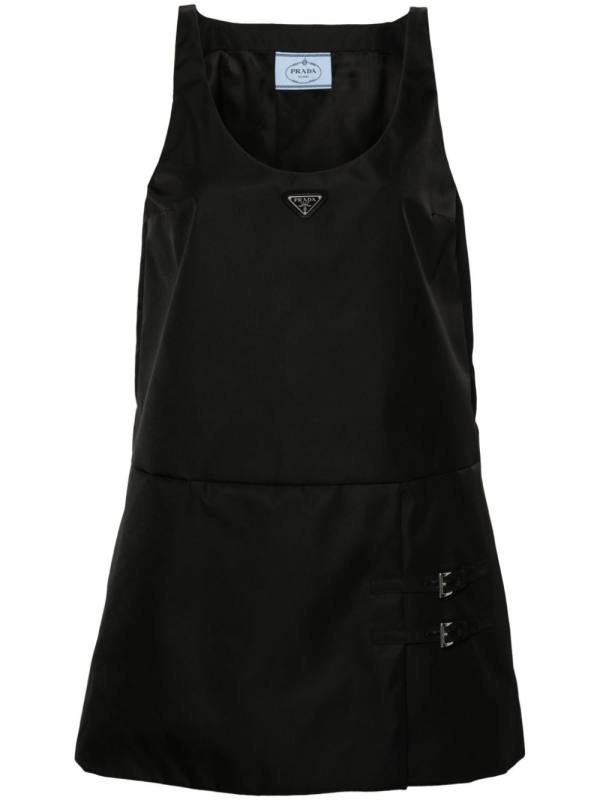 enamel-triangle mini dress