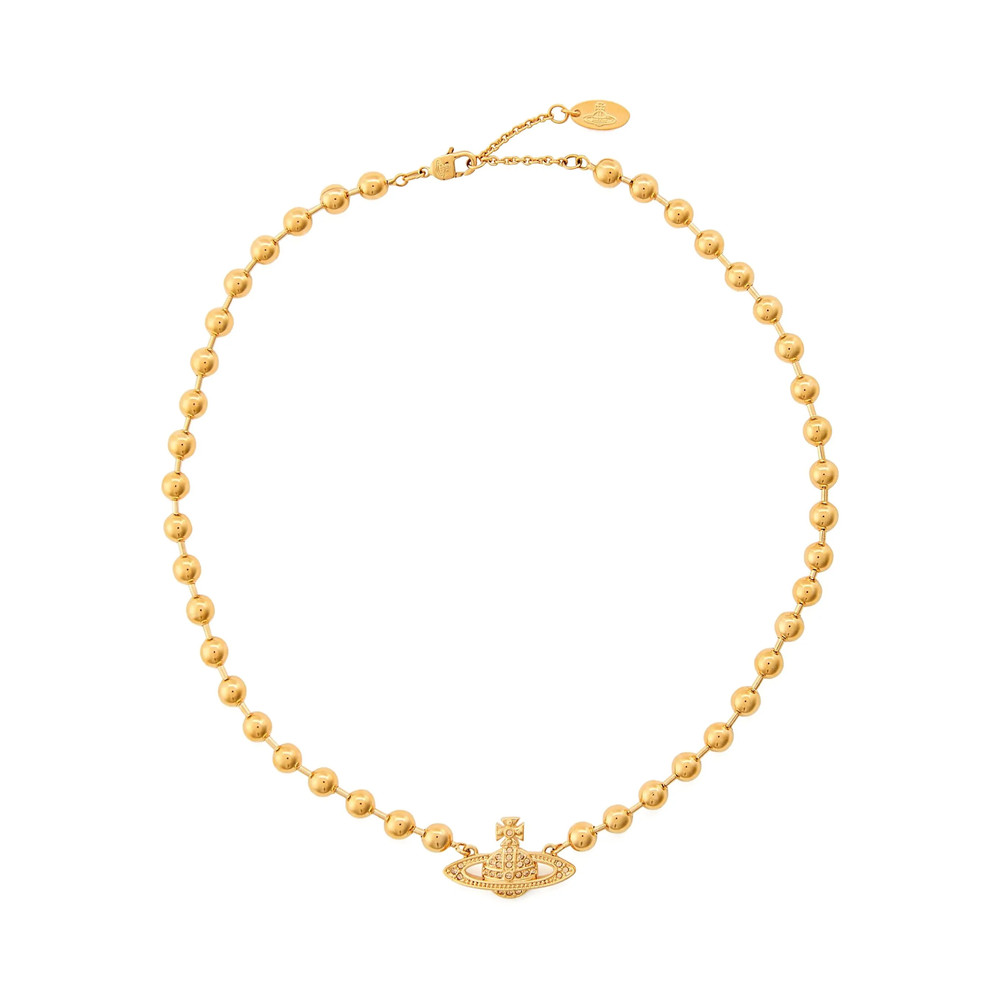 Vivienne Westwood Thames Mini Bas-relief Ball-chain Necklace