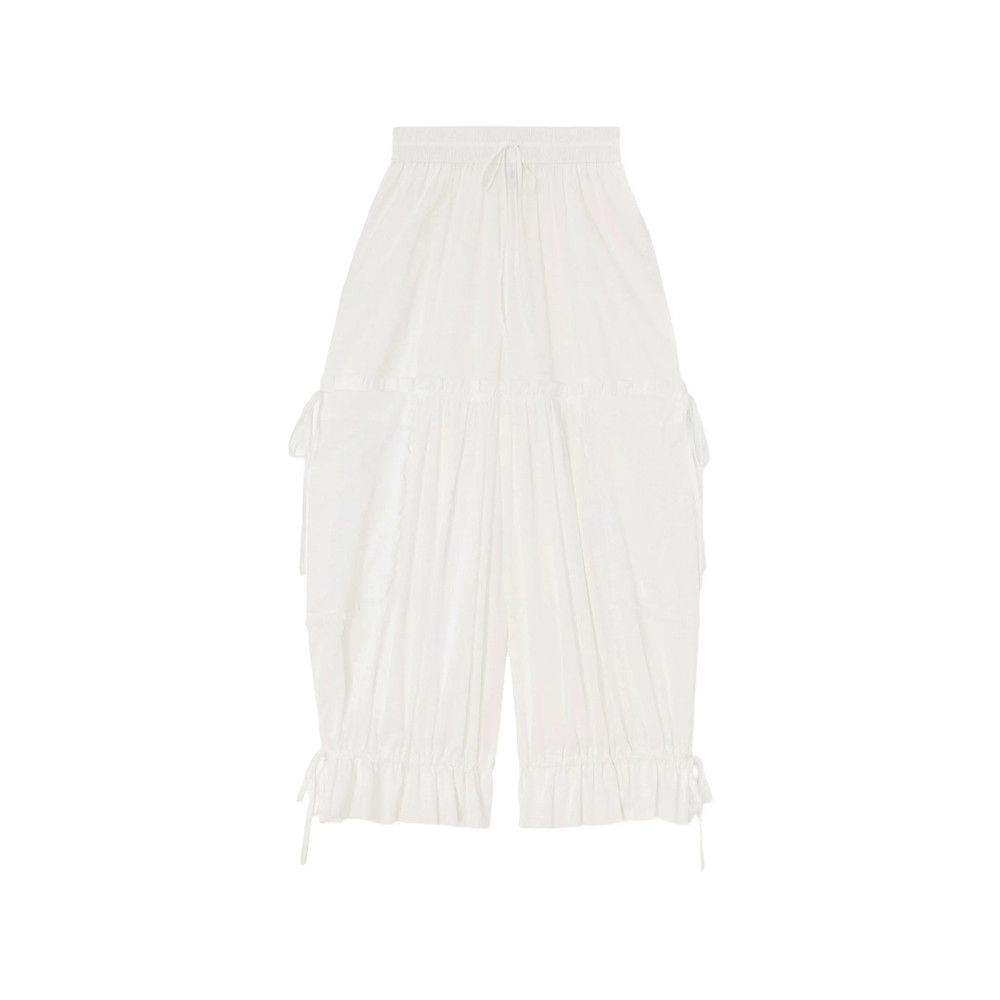 Ganni Ruffled Drawstring Trousers