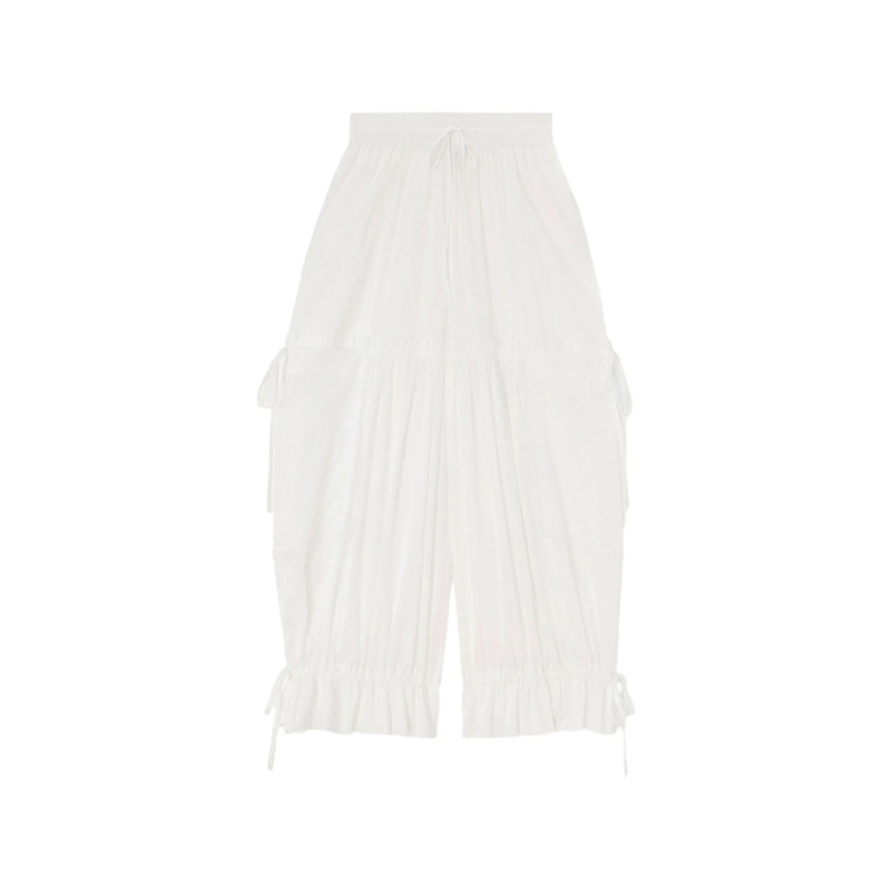 Ganni Ruffled Drawstring Trousers