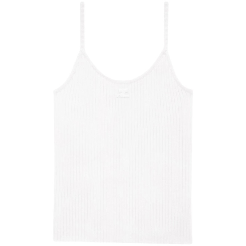Courrèges Reedition Ribbed Tank Top