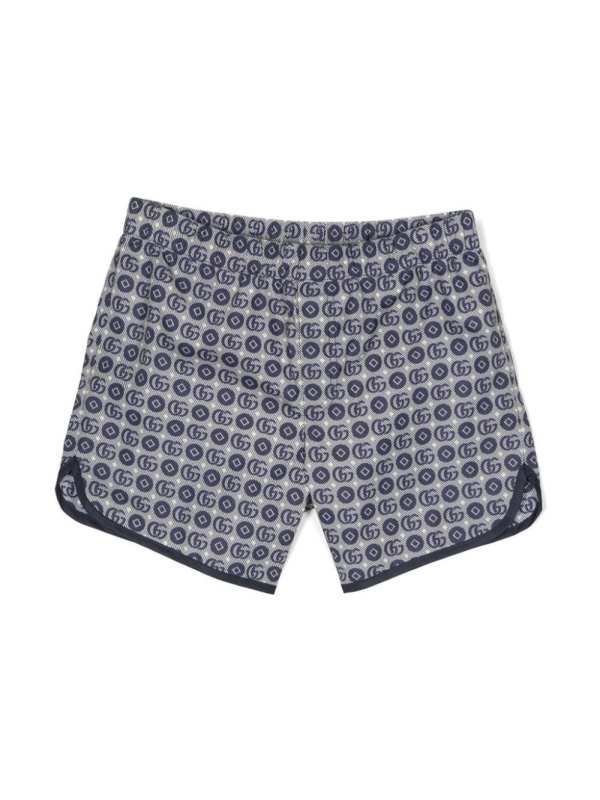 Double G logo-print shorts