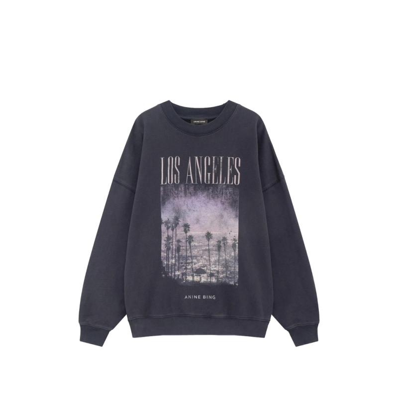 Anine Bing Miles Sweatshirt Los Angeles - Black