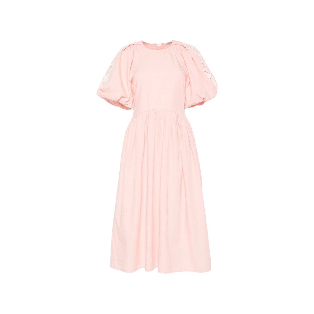 Stine Goya Broderie-anglaise Puff-sleeve Dress