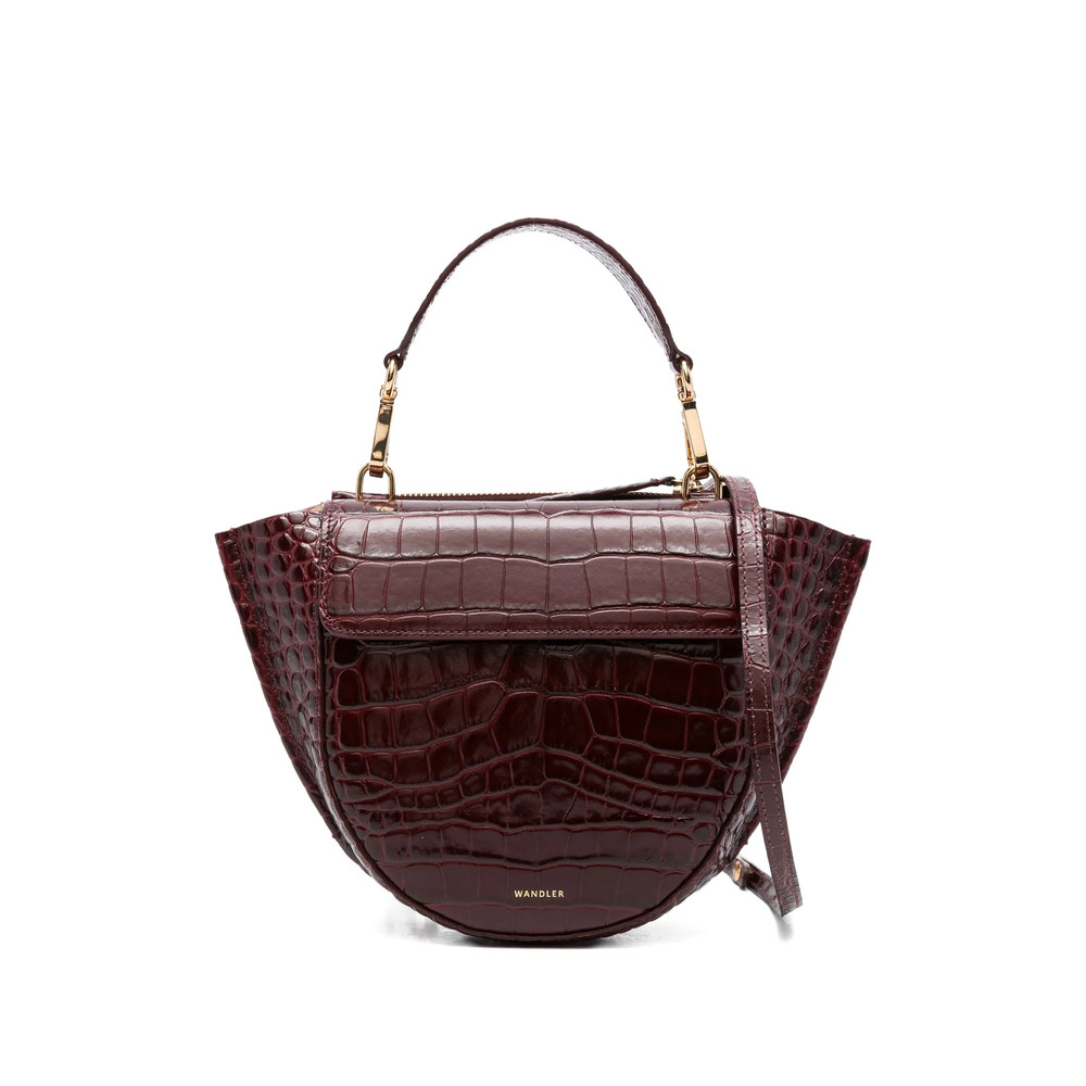 Wandler Mini Hortensia Crocodile-embossed Bag
