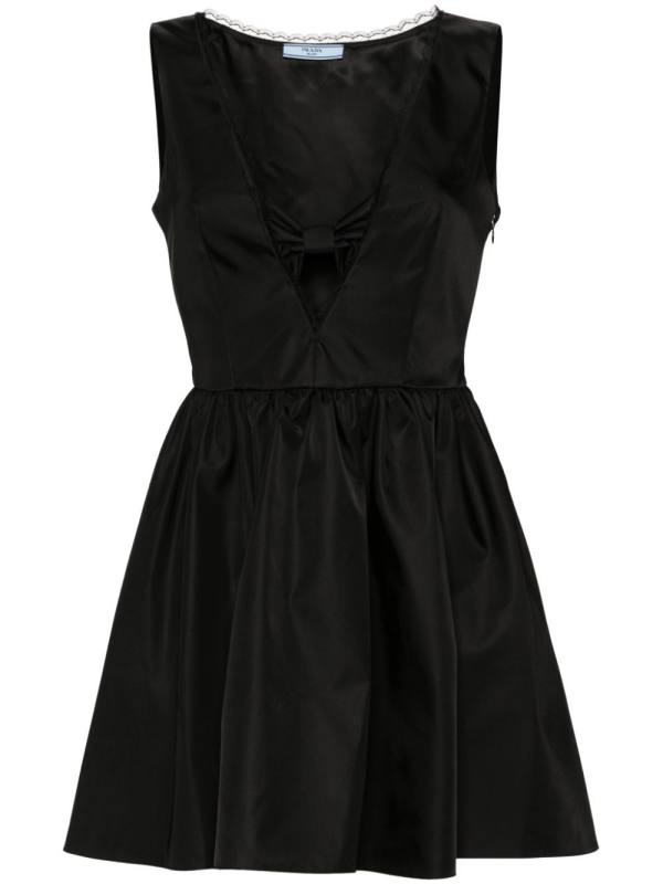 Re-Nylon bow-detail mini dress