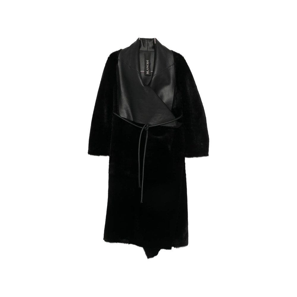 Blancha Leather-panelled Shearling Coat