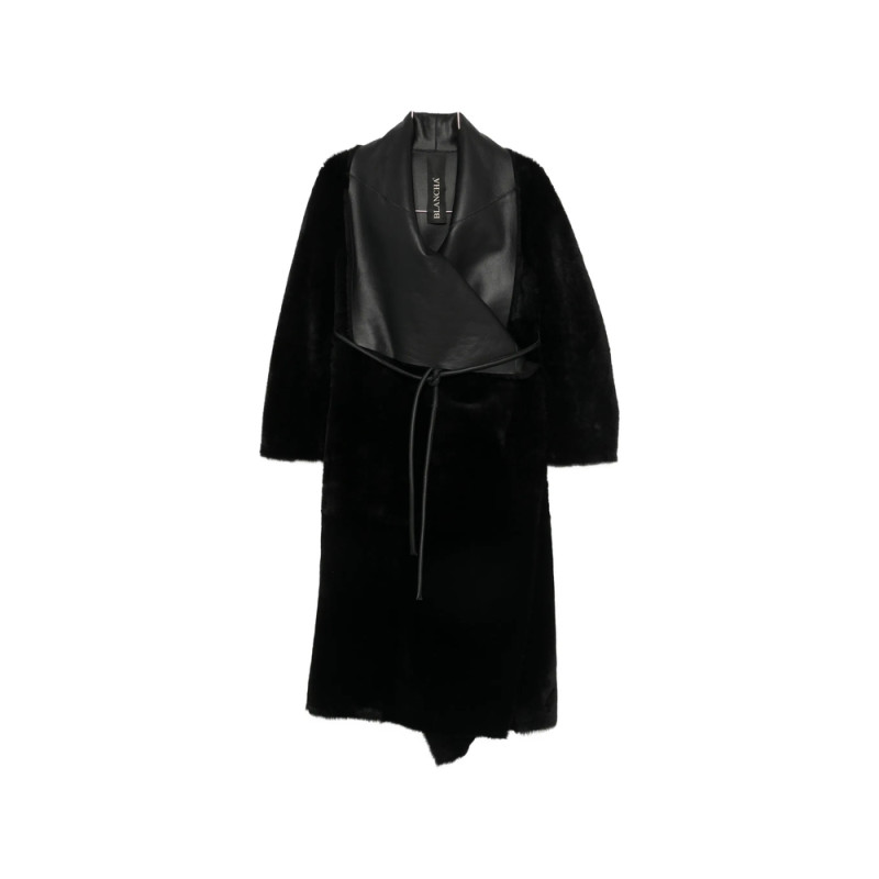 Blancha Leather-panelled Shearling Coat