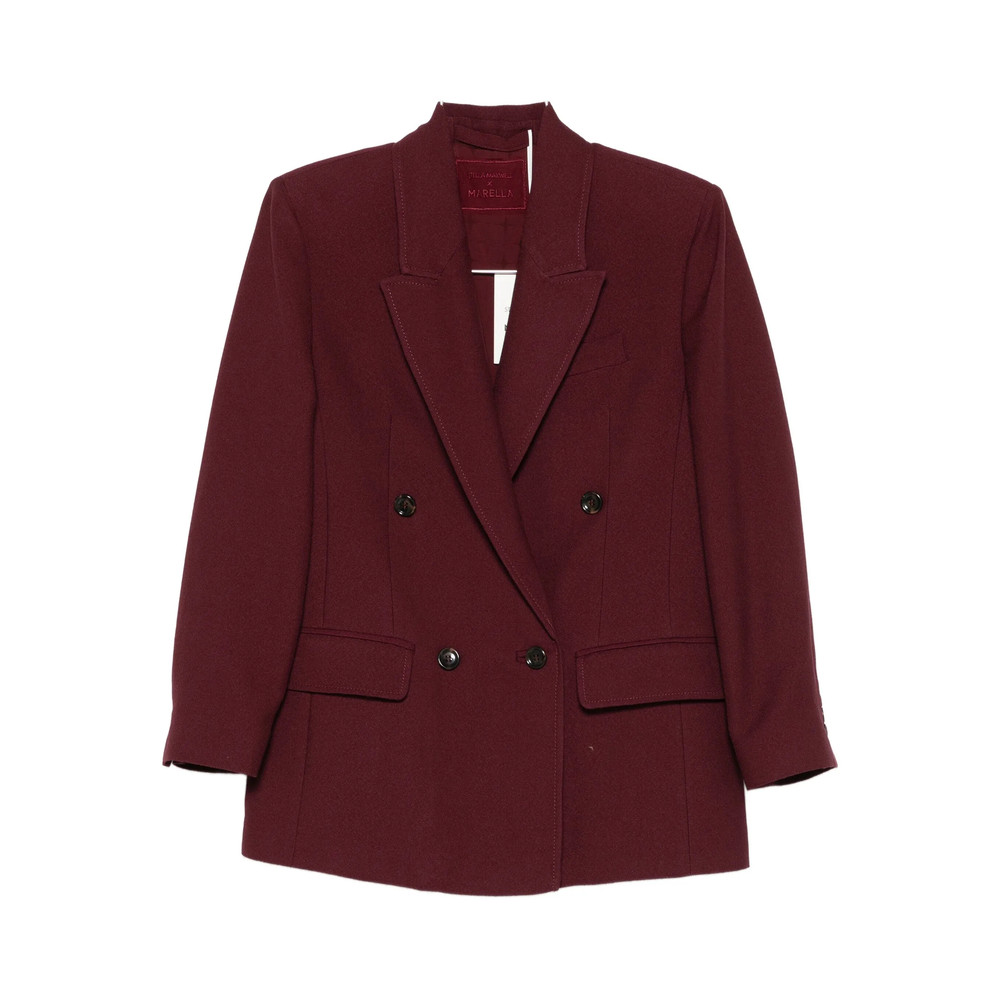 Stella Maxwell For Marella Double-breasted Flap-pocket Jacket