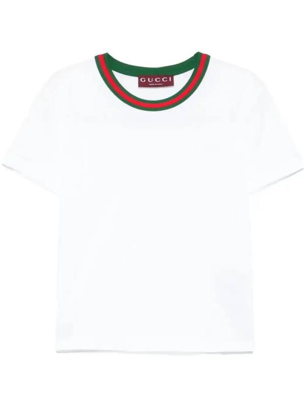 Web-stripe T-shirt