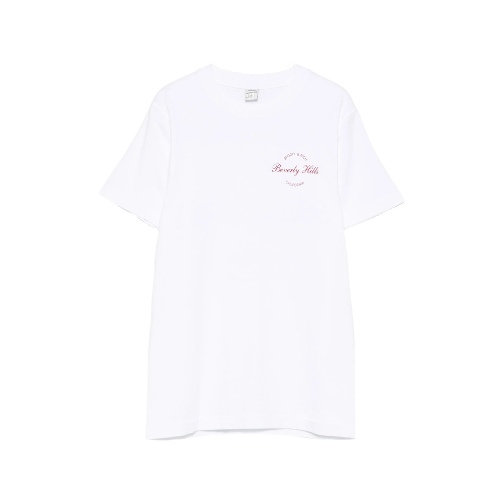 Sporty & Rich Beverly Script Print T-shirt