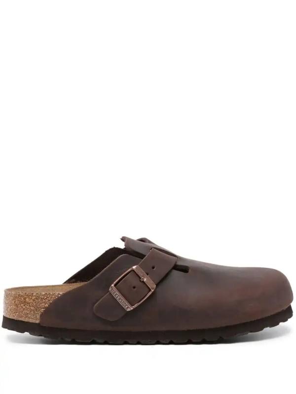 Boston leather mules
