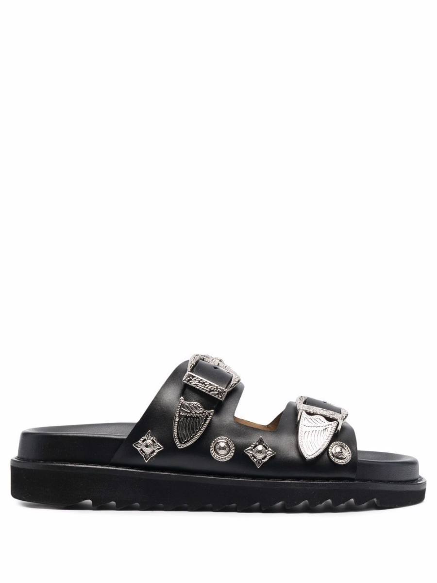 side-buckle sandals