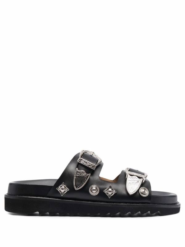 side-buckle sandals