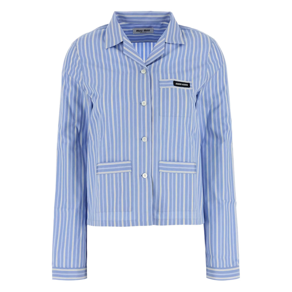 Miu Miu Striped Pocket Shirt