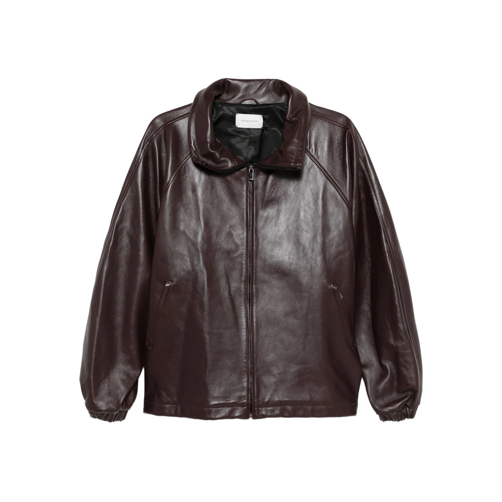 Magda Butrym Leather Zip-up Jacket