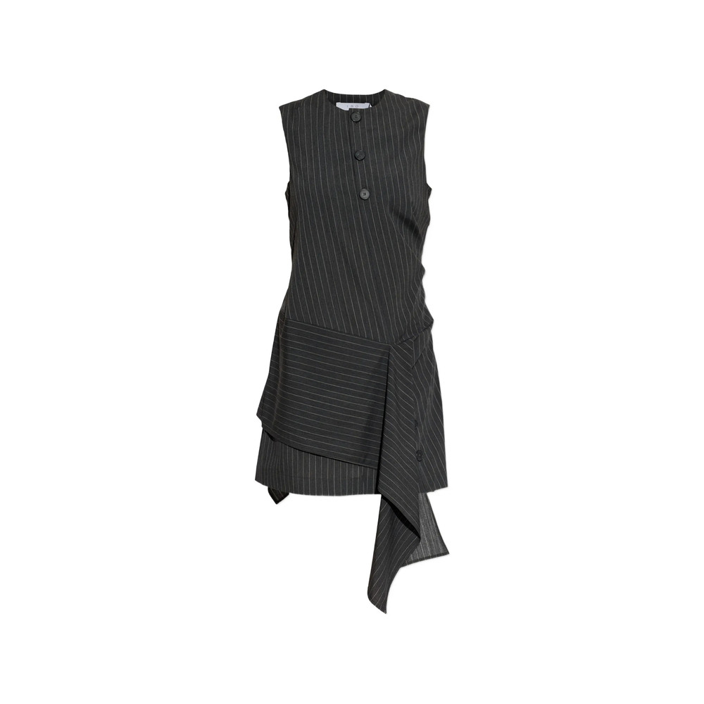 Iro Klea Pinstripe Layered Mini Dress