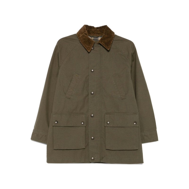 Ralph Lauren Corduroy-collar Flap-pocket Coat