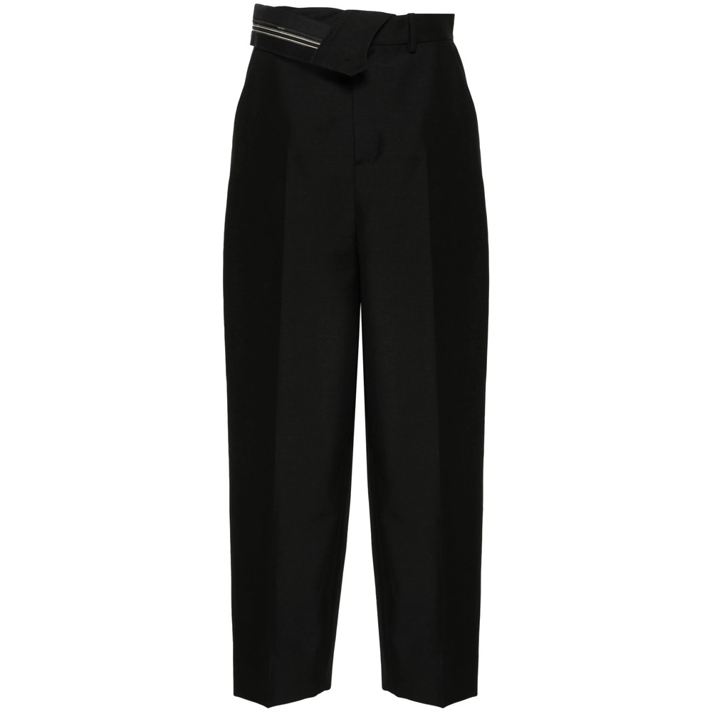 Fendi Pressed-crease Tapered Trousers