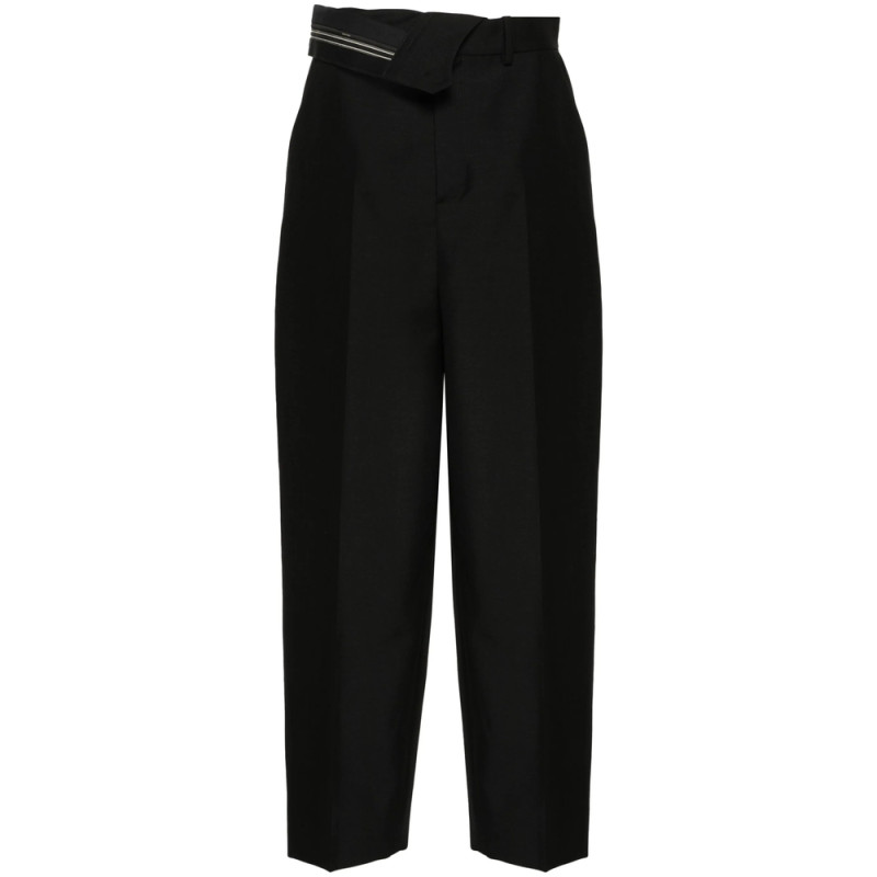 Fendi Pressed-crease Tapered Trousers