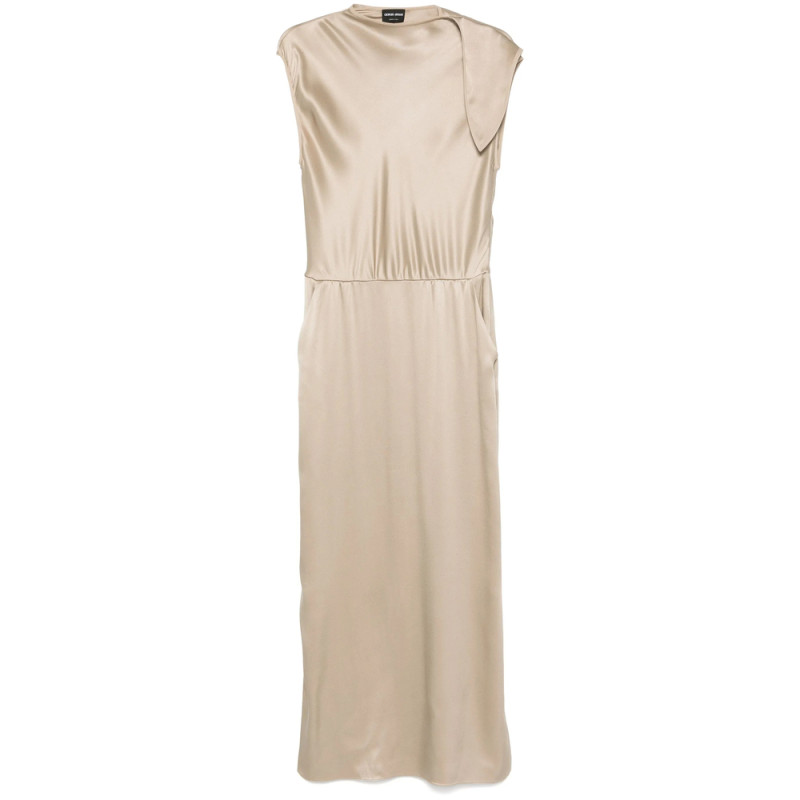 Giorgio Armani Tie-shoulder Gown