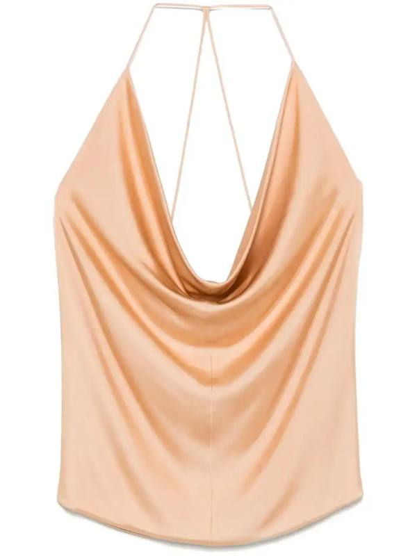 cowl-neck top
