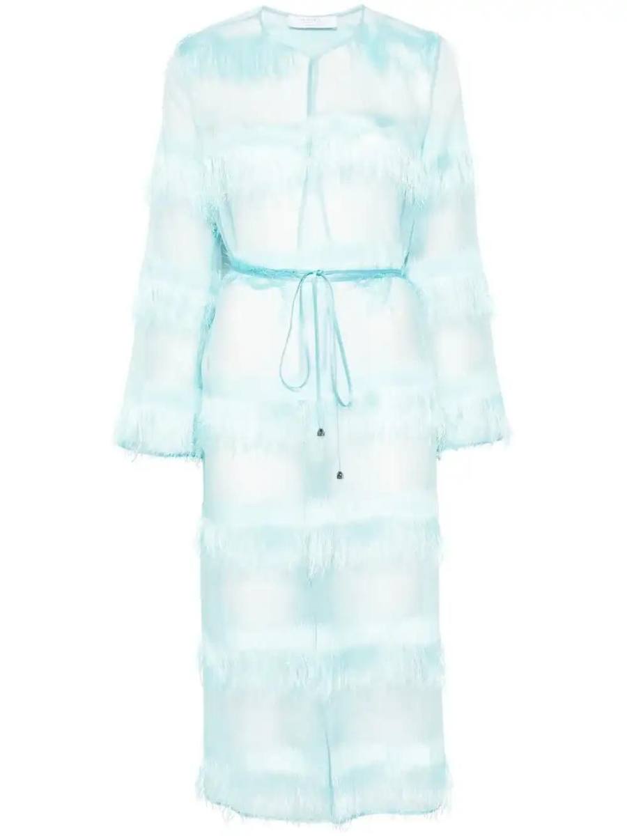 fringe-detailed coat