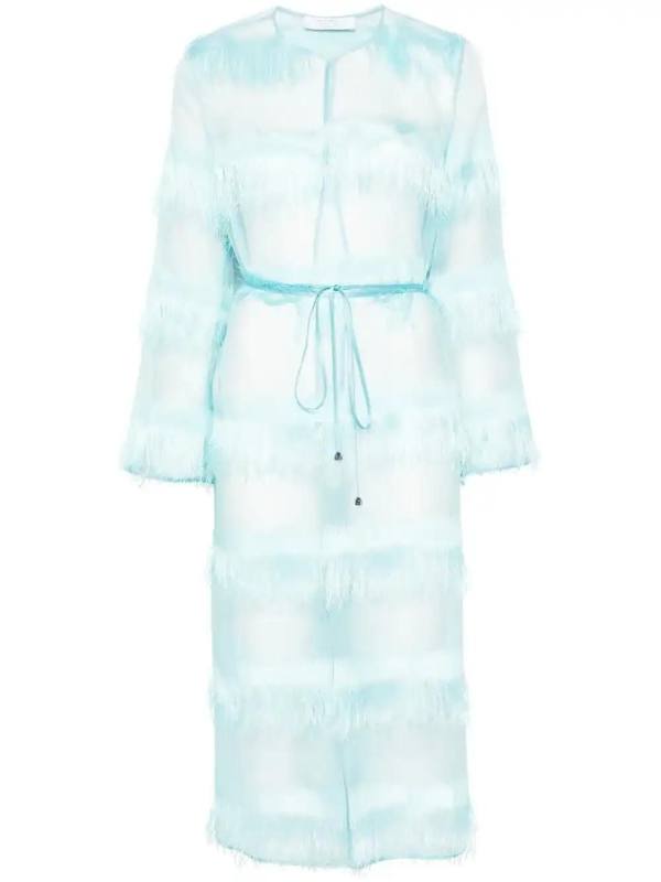 fringe-detailed coat