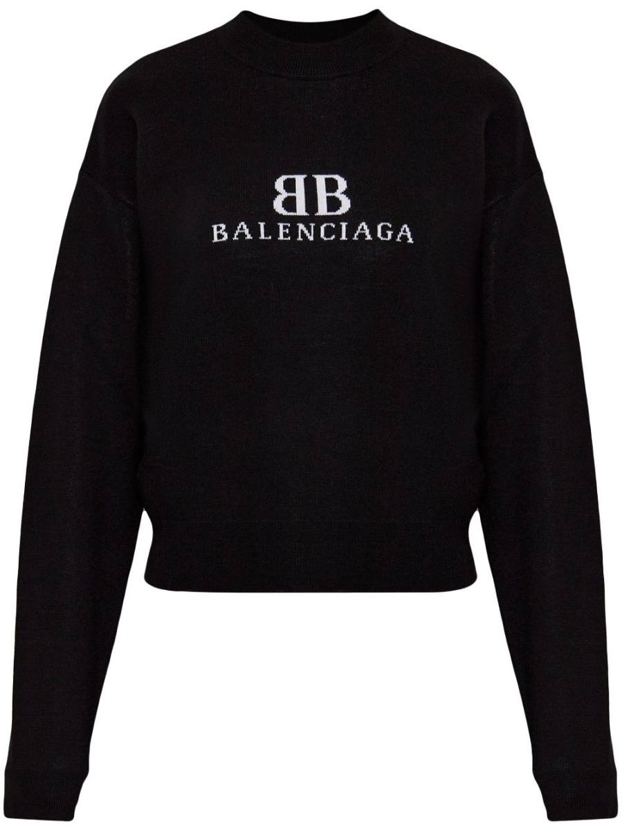 jacquard-logo sweater