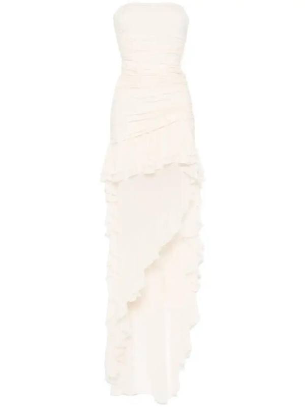 ruffled maxi dress