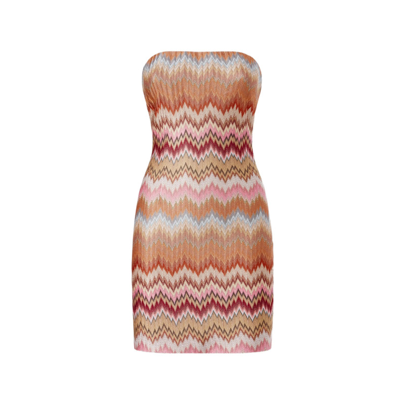 Missoni Chevron Strapless Mini Dress
