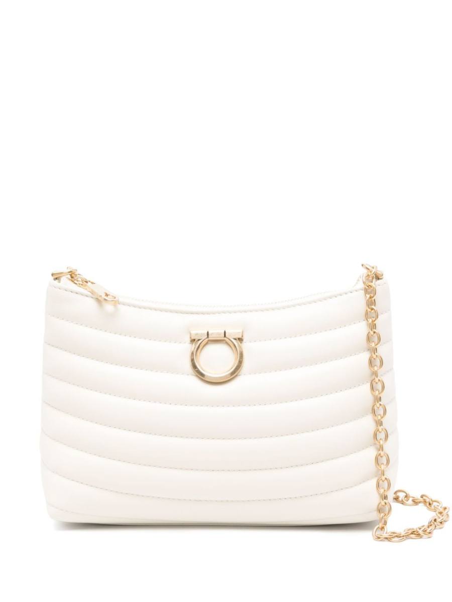 Gancini-plaque shoulder bag