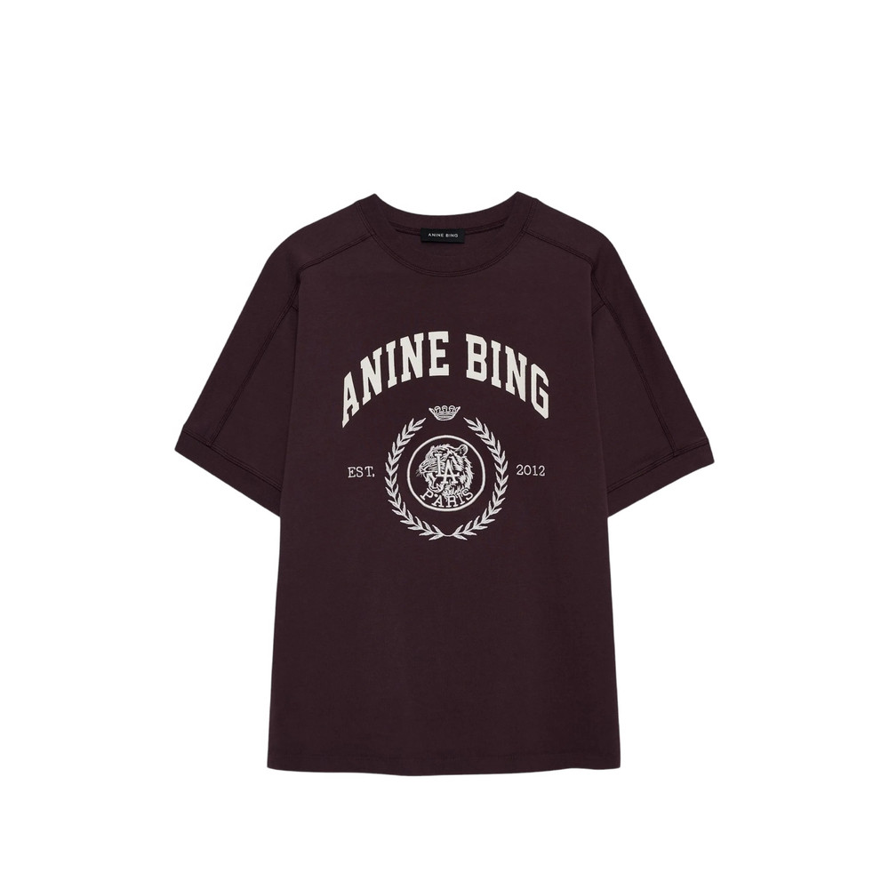 Anine Bing Jaylin Logo-print Crew-neck T-shirt