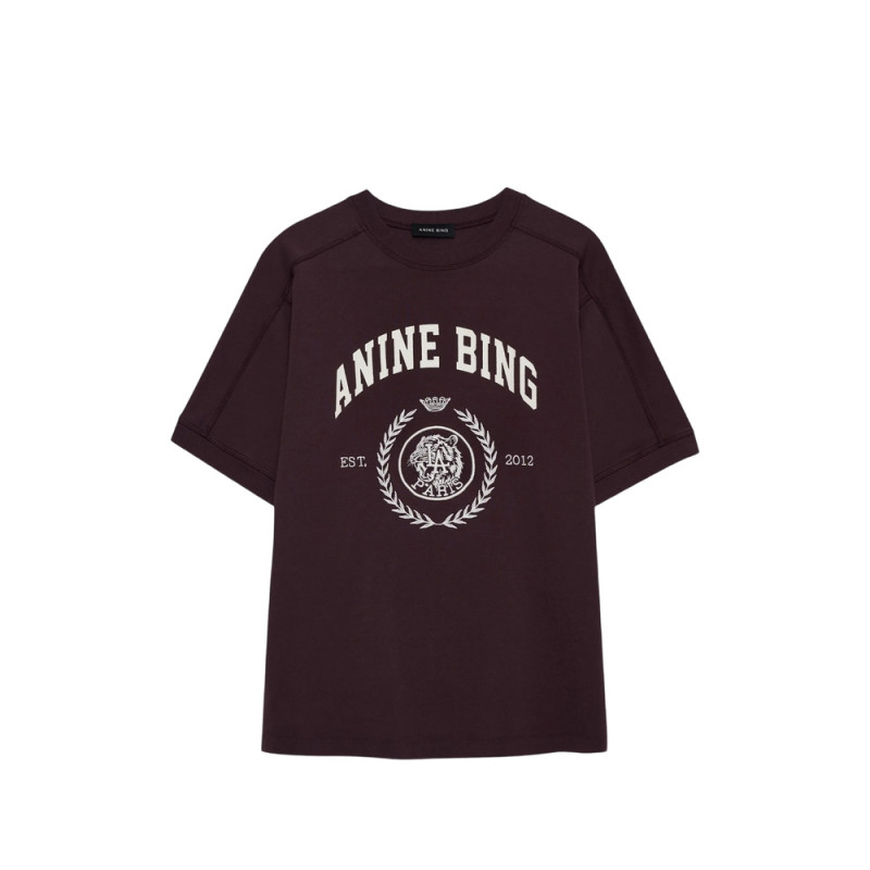 Anine Bing Jaylin Logo-print Crew-neck T-shirt
