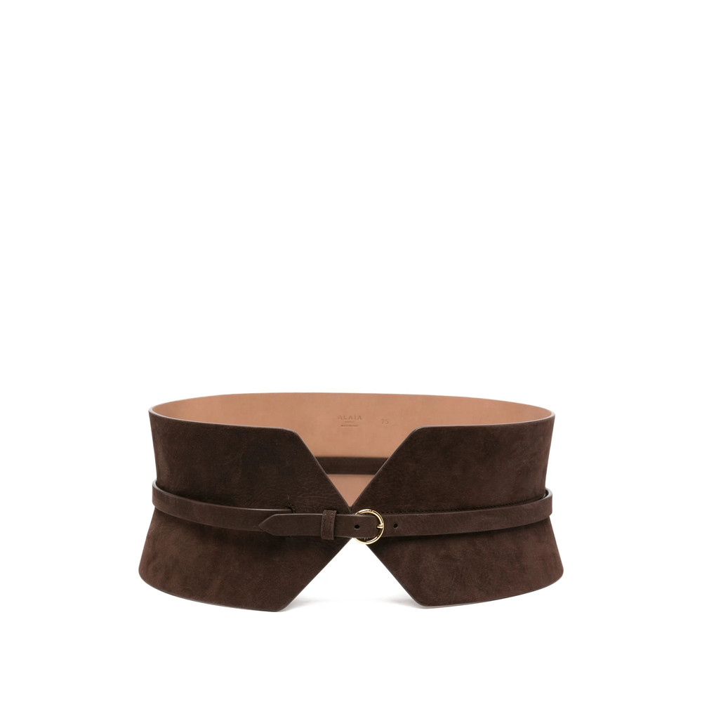 Alaïa Wide-panelled Leather Belt