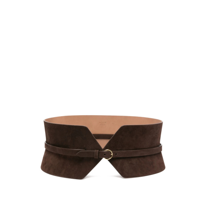 Alaïa Wide-panelled Leather Belt