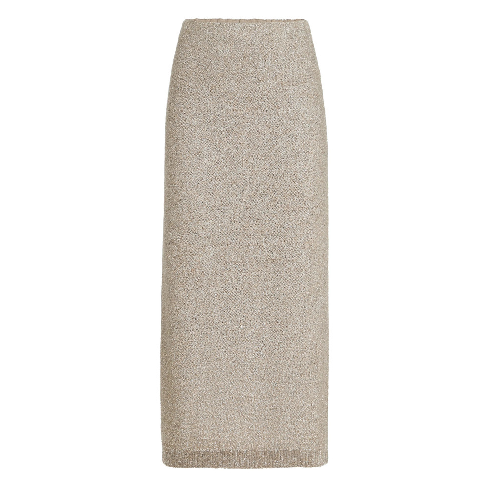 Brunello Cucinelli Elastic-waistband Midi Skirt