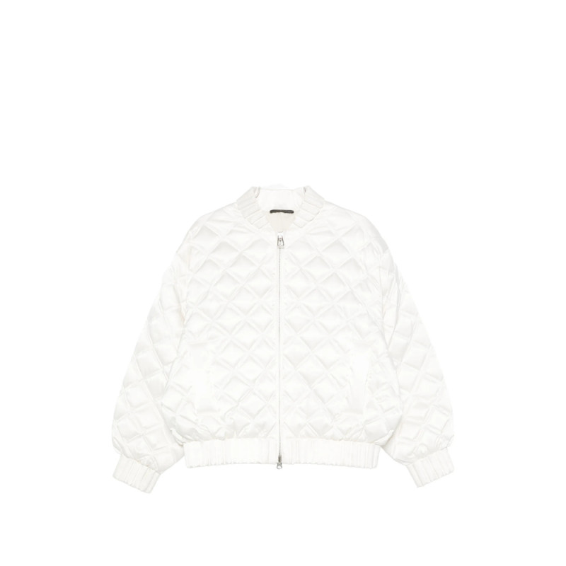 Raxxy Quilted-pattern Bomber Jacket