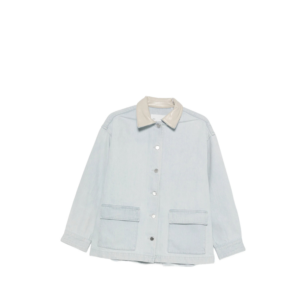 Agolde Contrast-collar Denim Jacket