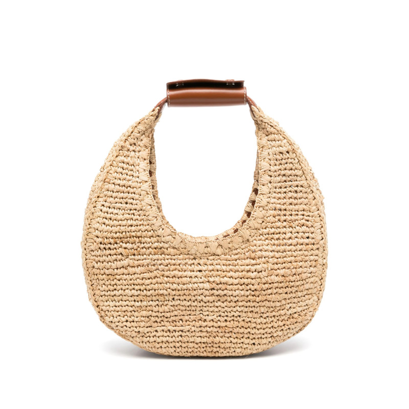 Staud Moon Raffia Tote Bag