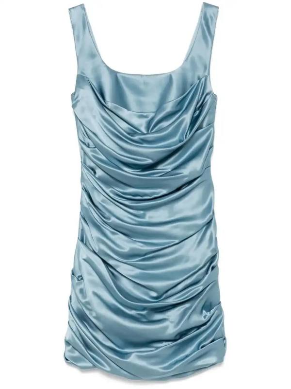 cowl-effect minidress