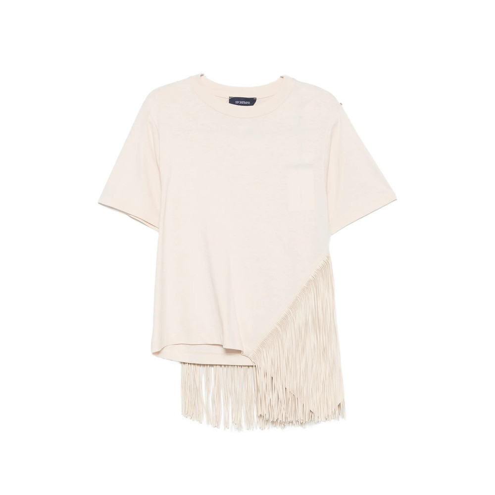 Sportmax Fringe-detail T-shirt